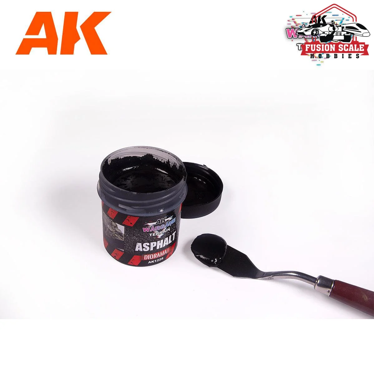 AK Interactive Wargame Battle Ground Terrains Asphalt - 100ml (Acrylic)