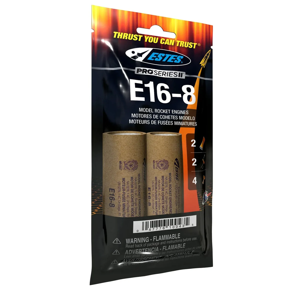Estes Rockets E16-8 Engines (29 mm)
