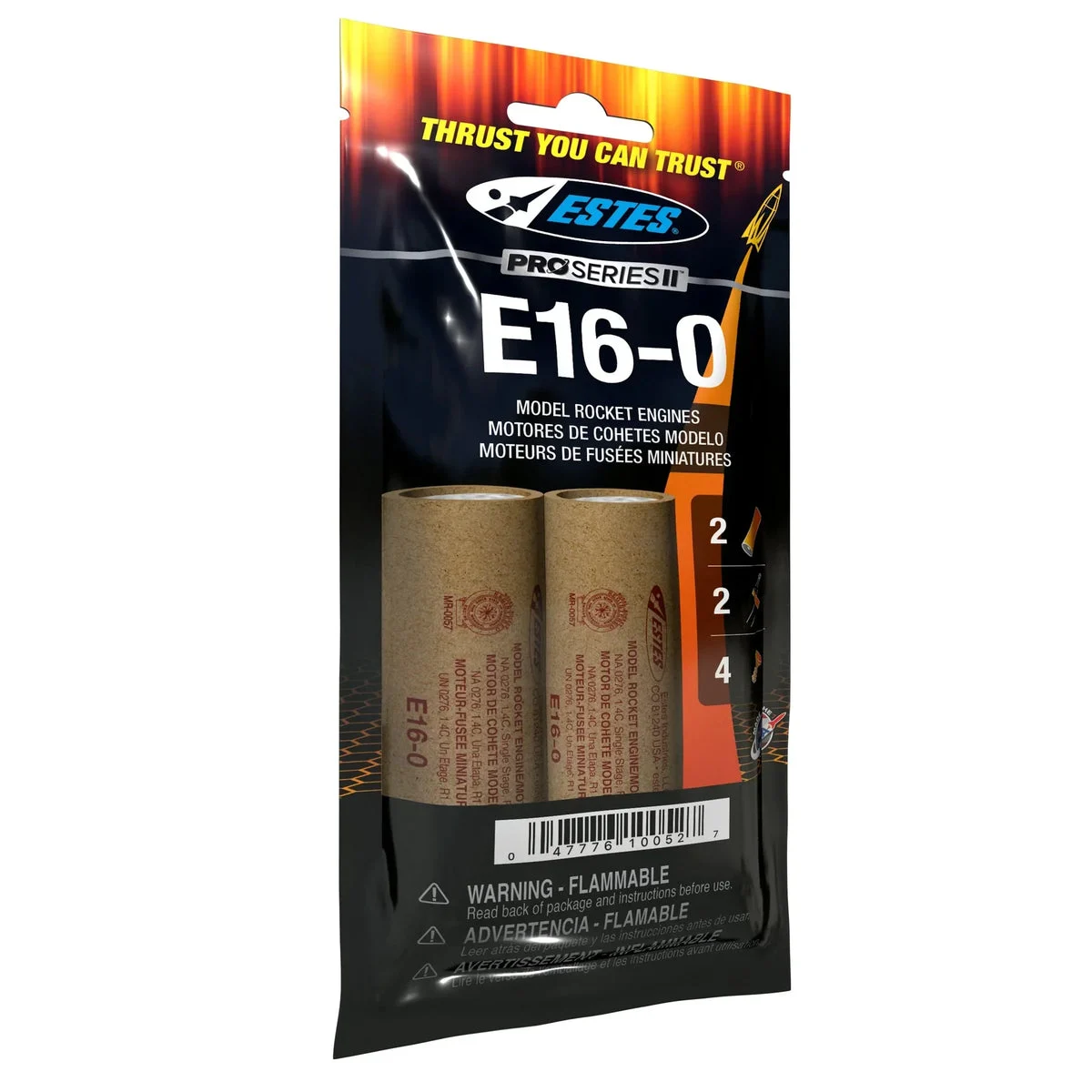 Estes Rockets E16-0 Engines (29 mm)