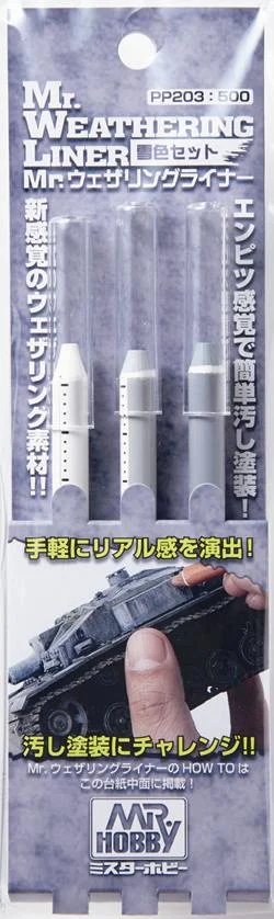 Mr Hobby Mr Weathering Liner Snow Set - PP203
