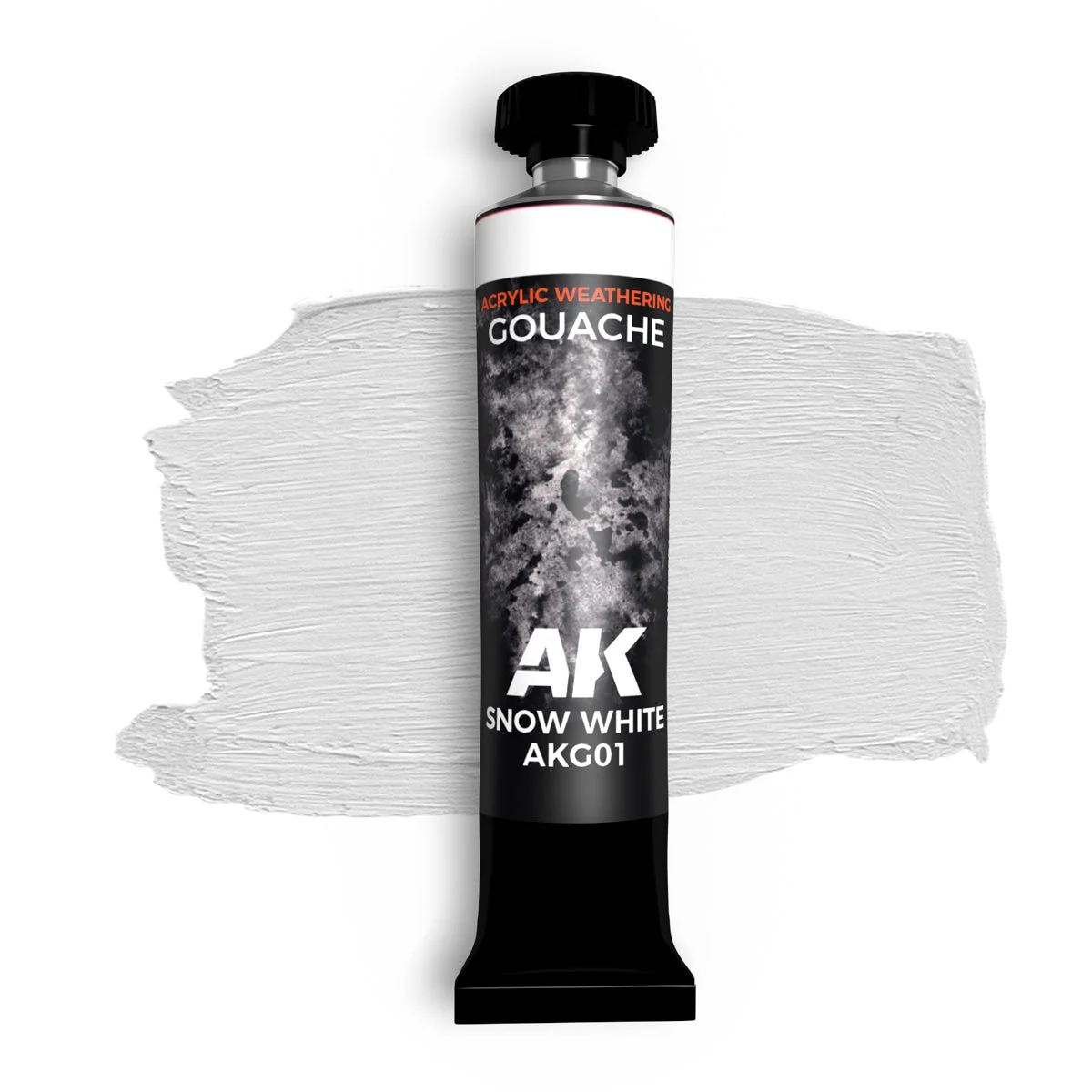 AK Interactive Gouache Snow White 20ml Tube - G01