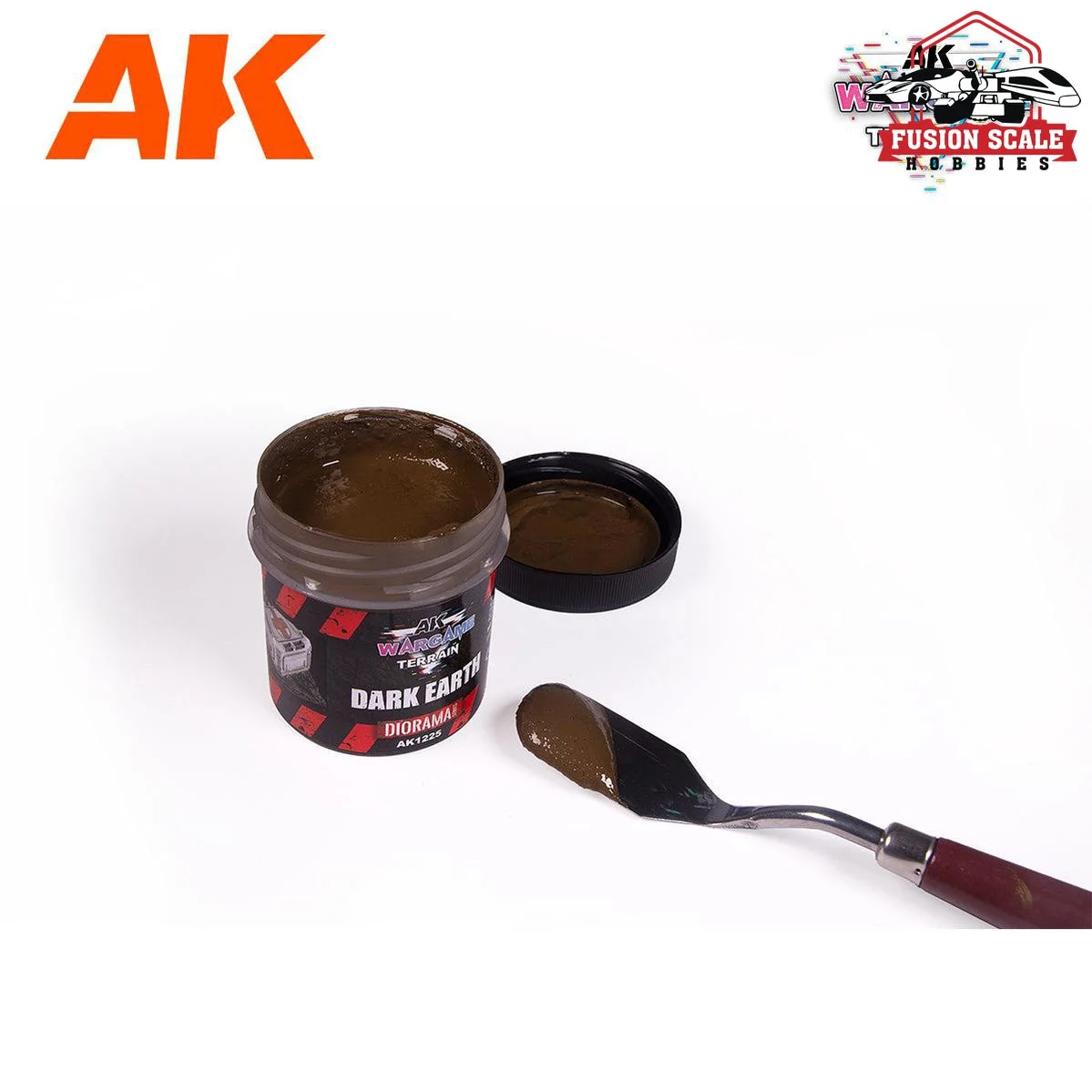 AK Interactive Wargame Battle Ground Terrains Dark Earth - 100ml (Acrylic)