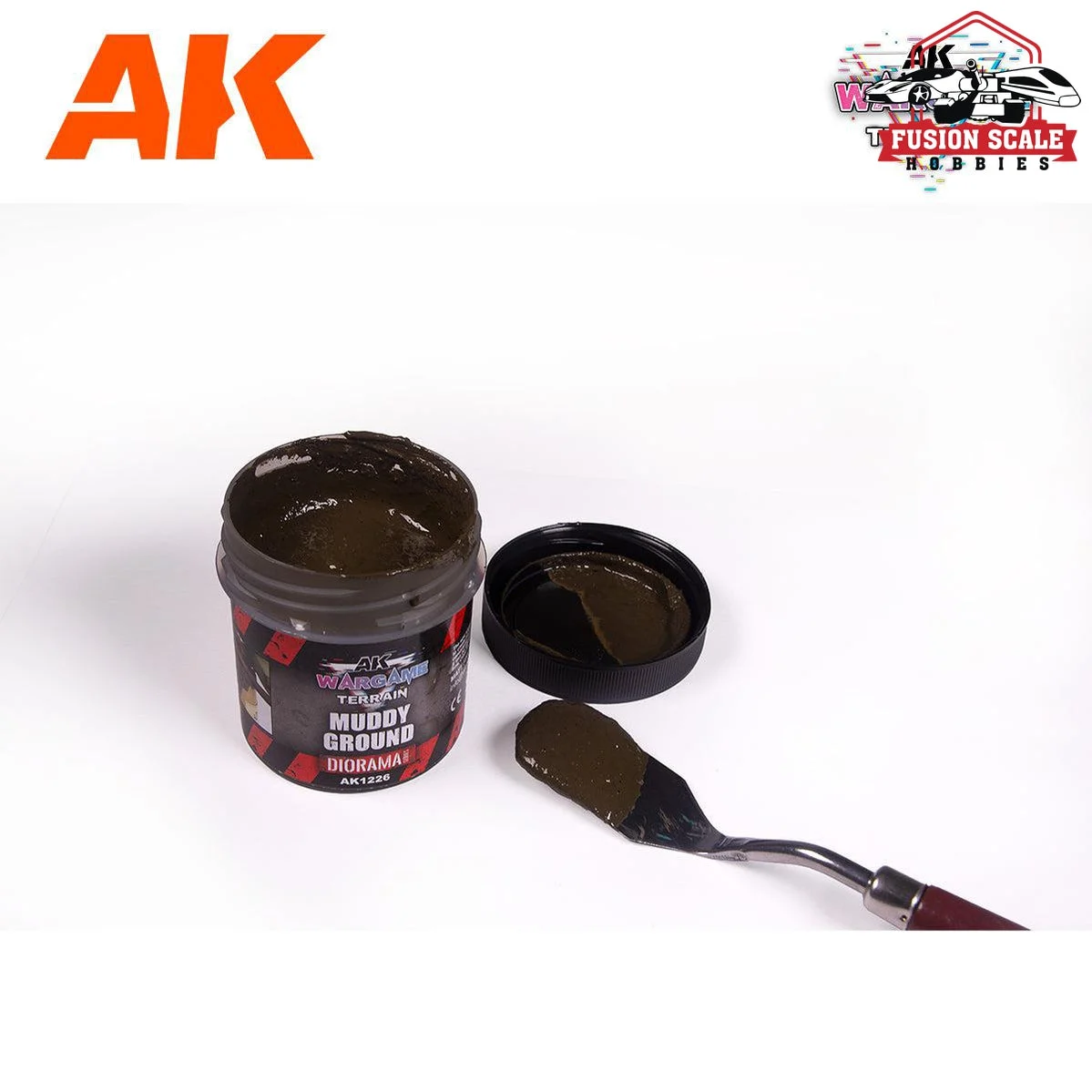AK Interactive Wargame Battle Ground Terrains Muddy Ground - 100ml (Acrylic)