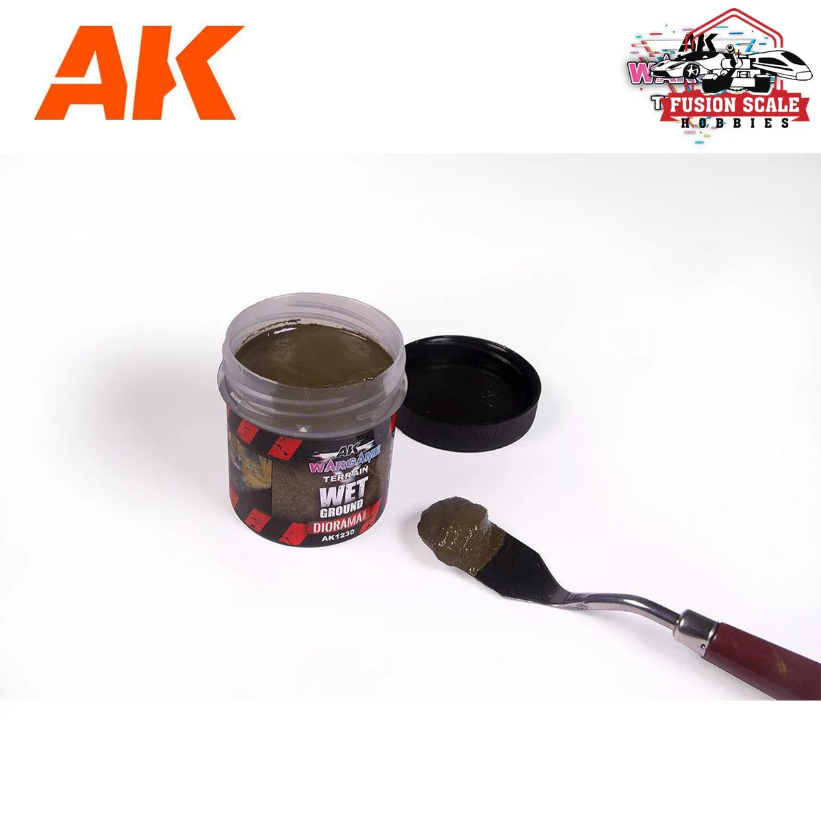 AK Interactive Wargame Battle Ground Terrains Wet Ground - 100ml (Acrylic)