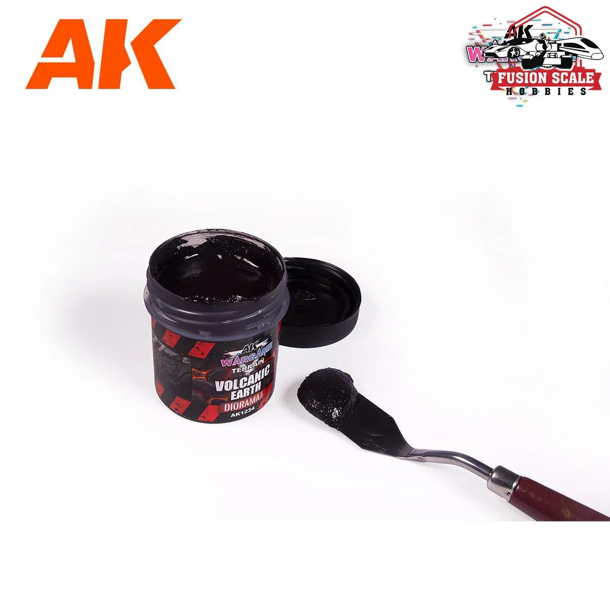 AK Interactive Wargame Battle Ground Terrains Volcanic Earth - 100ml (Acrylic)