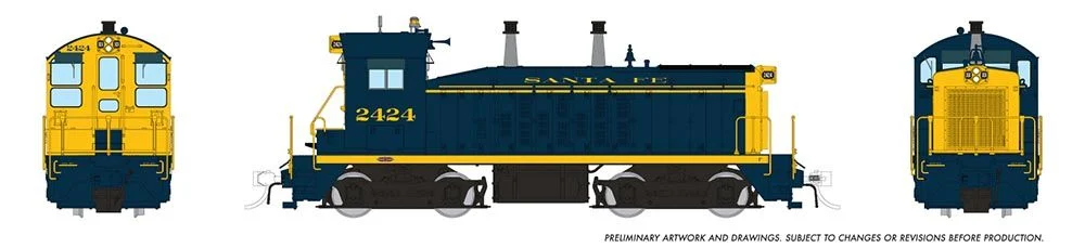 Rapido HO Santa Fe EMD SW9 ATSF #2428 - DCC/Sound - 27563