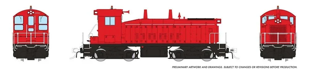 Rapido HO General Industrial Red EMD SW9 - DCC/Sound - 27598