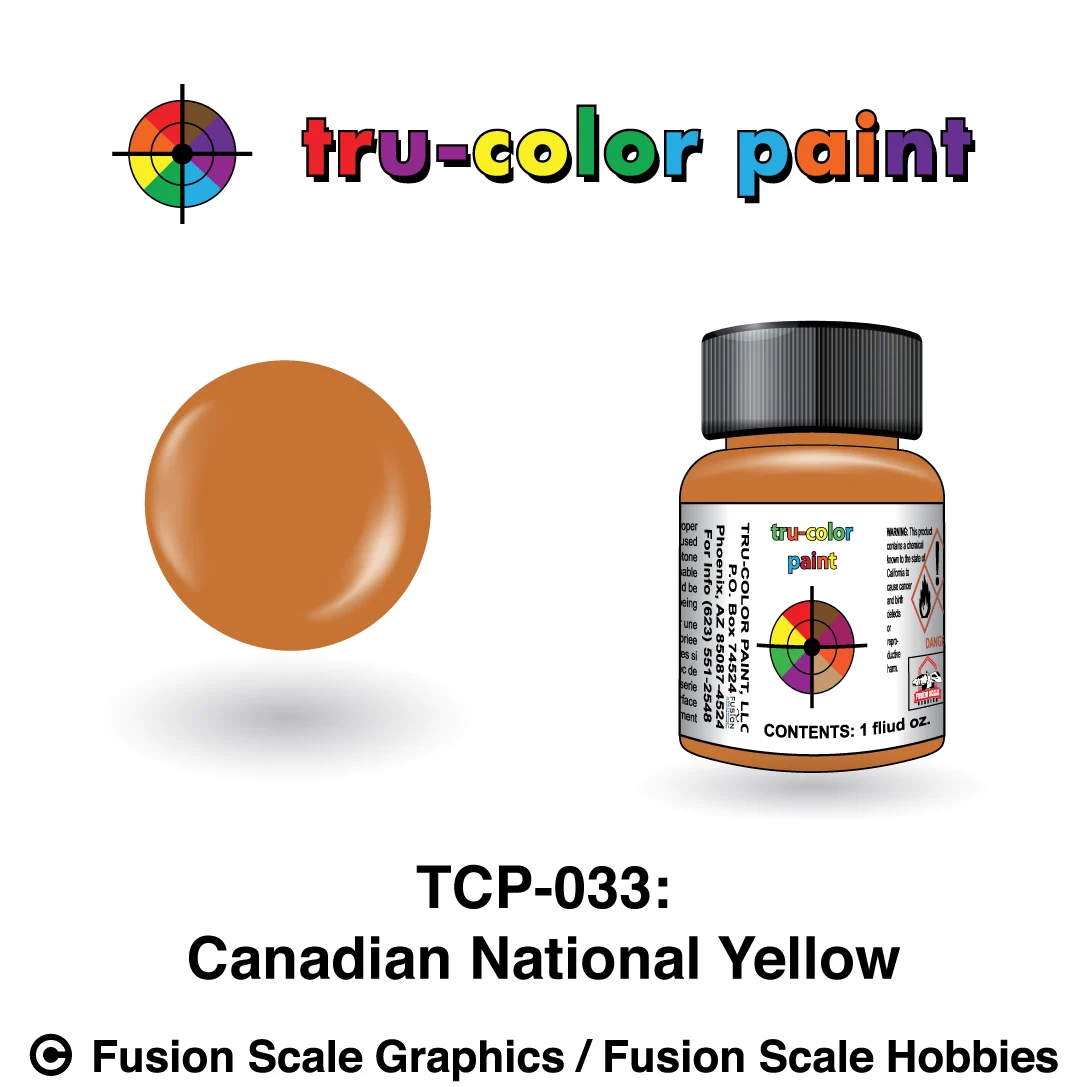 Tru Color Paint Canadian National CN Yellow 1oz