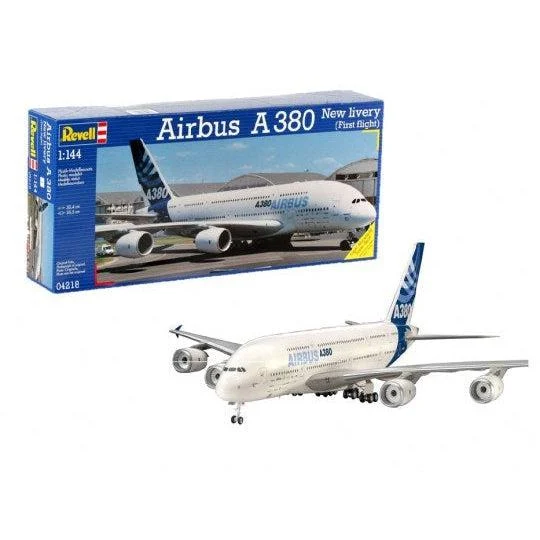 Revell 1/144 Airbus A380 New Livery Airliner Model Kit - Revell USA