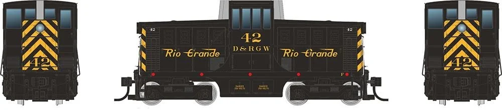 Rapido 048012 HO GE 44 Tonner (DC/Silent) Rio Grande Black & Yellow #40