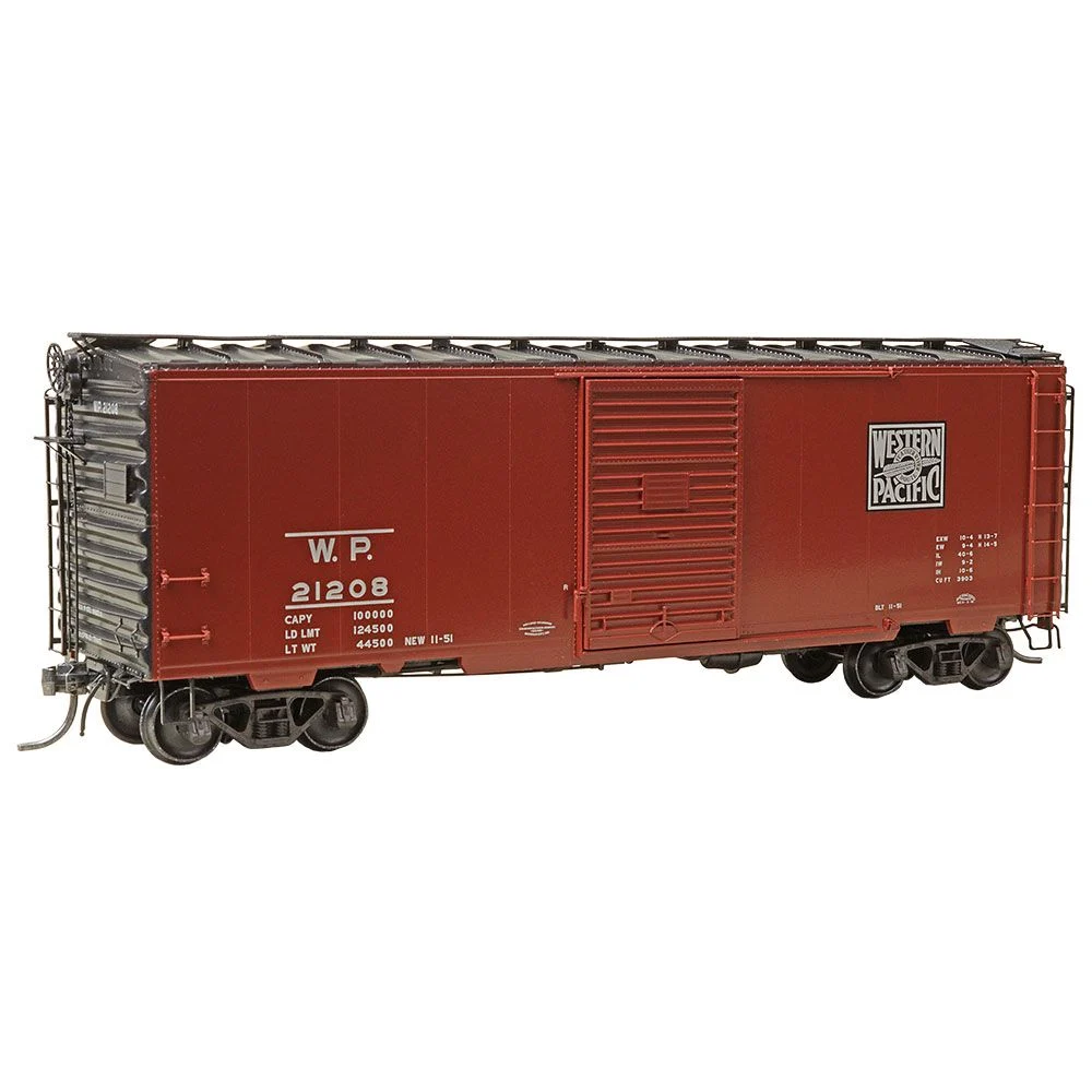Kadee Cars HO Scale Western Pacific RTR 40' PS-1 Boxcar RD# WP 21208