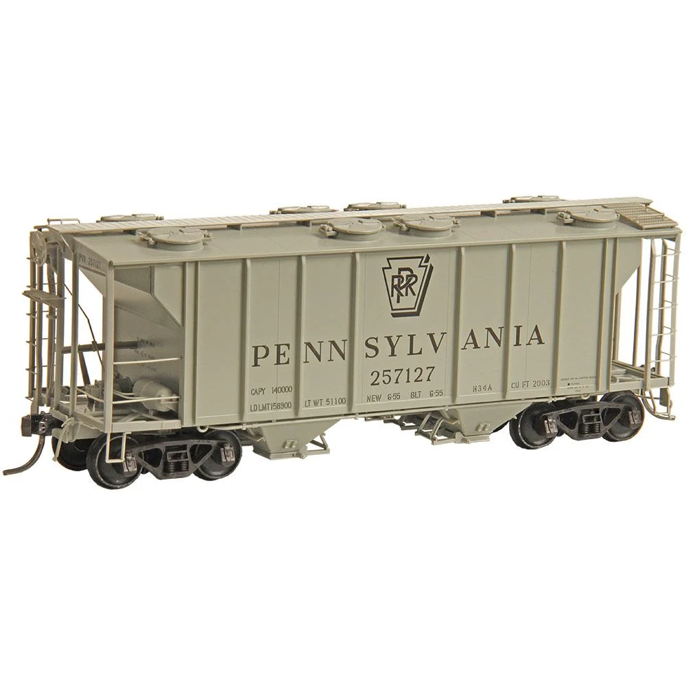 Kadee Cars HO Scale Pennsylvania PS-2 Covered 2 Bay Hopper RD# PRR 257127