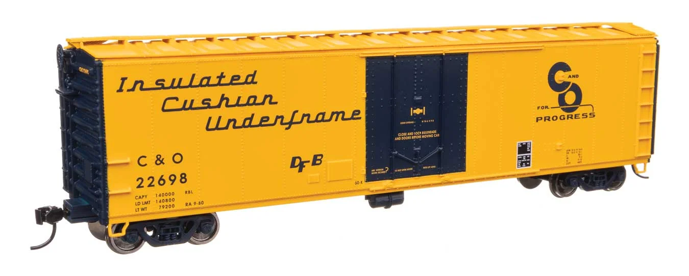 Walthers Mainline HO Chesapeake & Ohio #22698 50' PC&F Insulated Boxcar