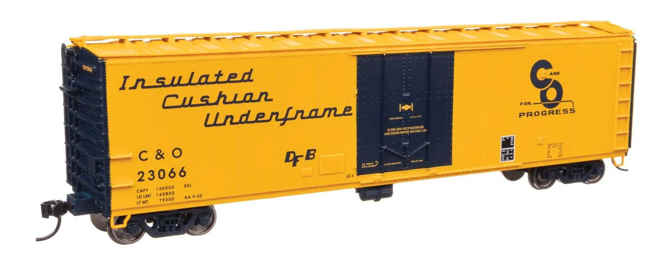 Walthers Mainline HO Chesapeake & Ohio #23066 50' PC&F Insulated Boxcar