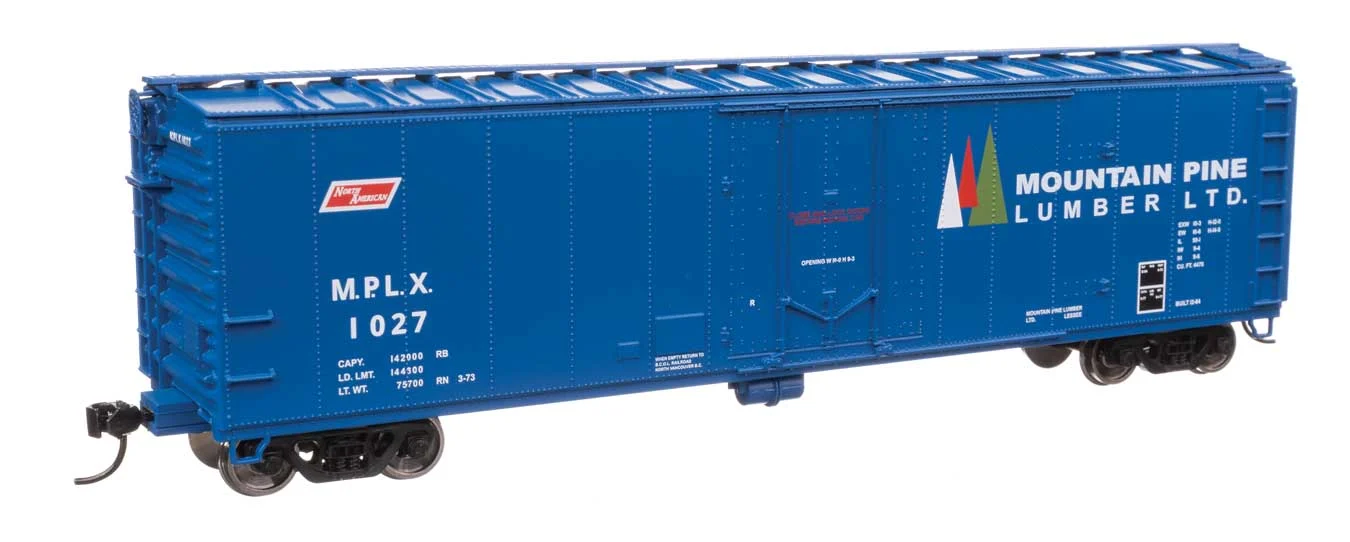 Walthers Mainline HO Mountain Pine Lumber #1027 50' PC&F Insulated Boxcar
