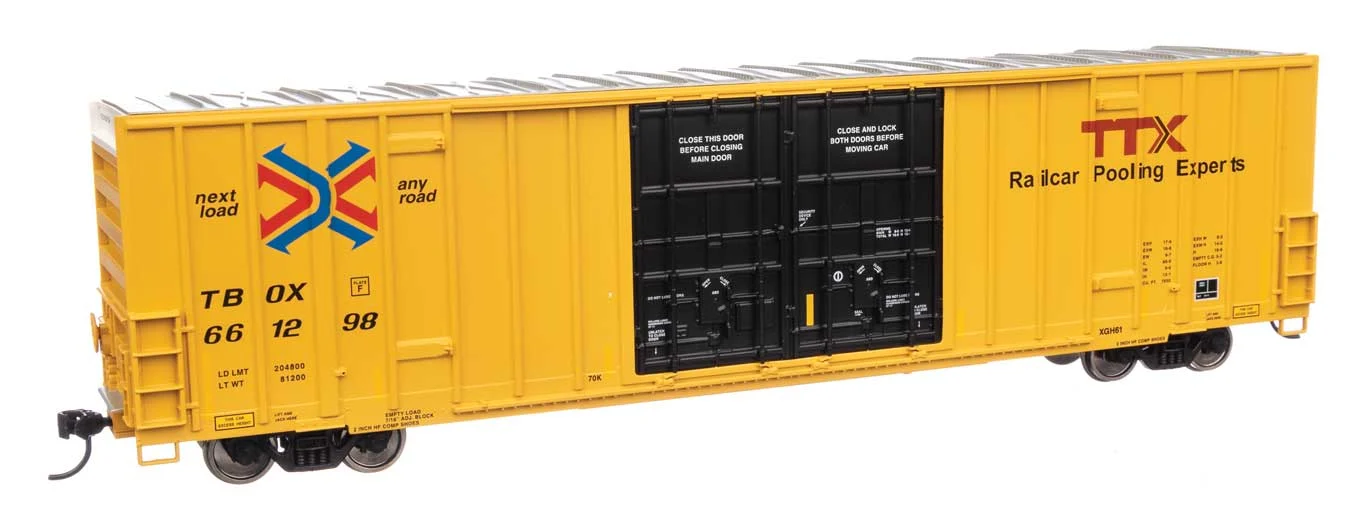 Walthers Mainline HO Scale TTX #661298 60' Hi-Cube Plate F Boxcar - 910-3045