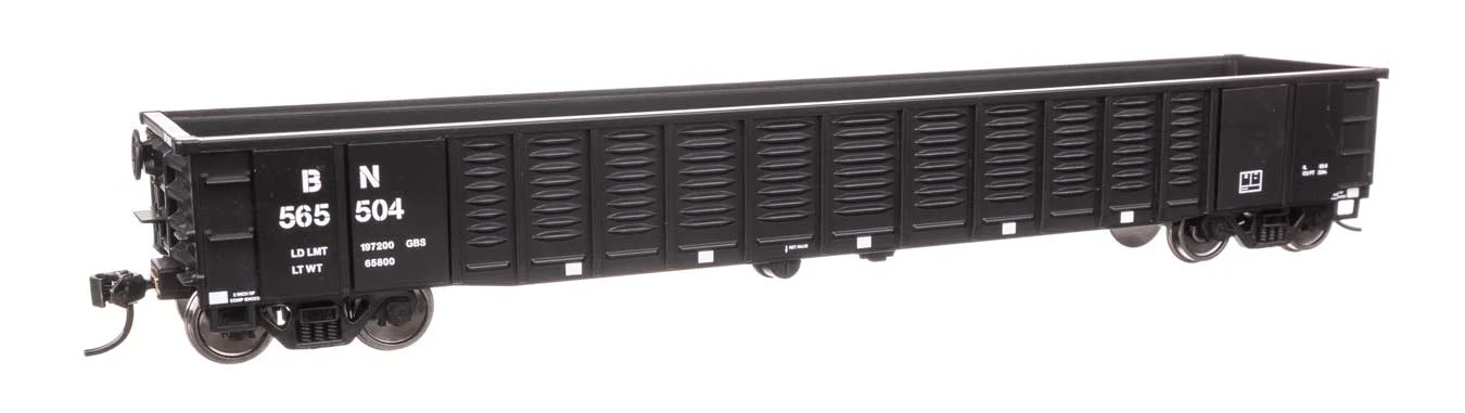 Walthers Mainline HO Scale Burlington Northern #565504 53' Corrugated-Side Gondola - 910-6076
