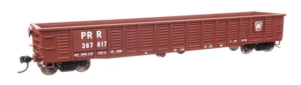 Walthers Mainline HO Scale Pennsylvania Railroad #387817 53' Corrugated-Side Gondola - 910-6086