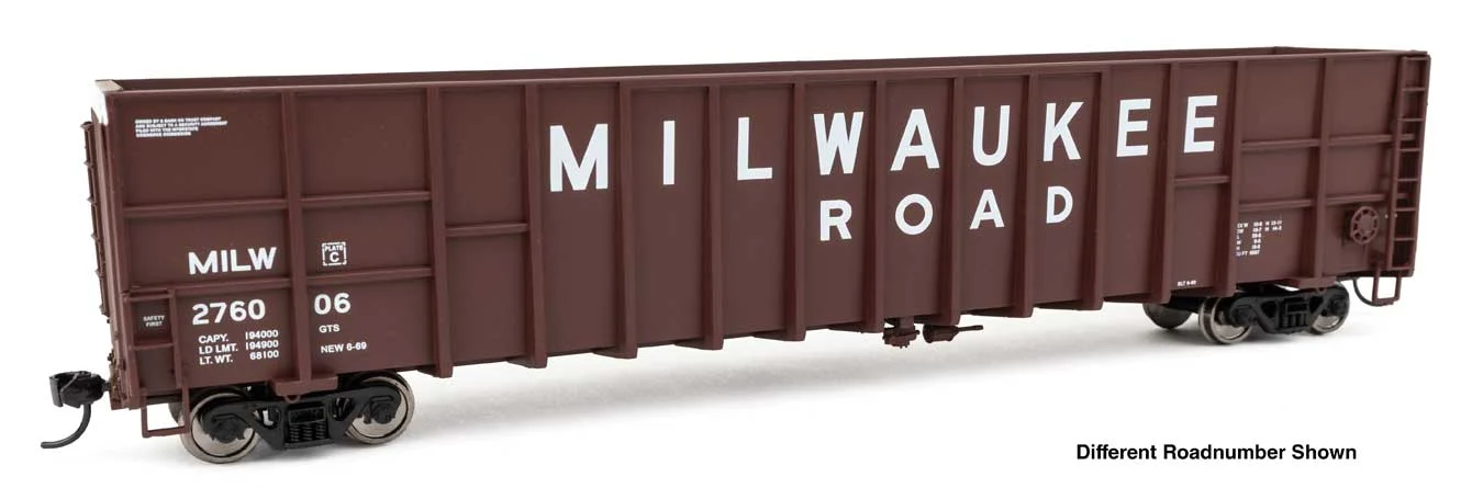 Walthers Mainline HO Scale Milwaukee Road #276093 61' Wood Chip Gondola