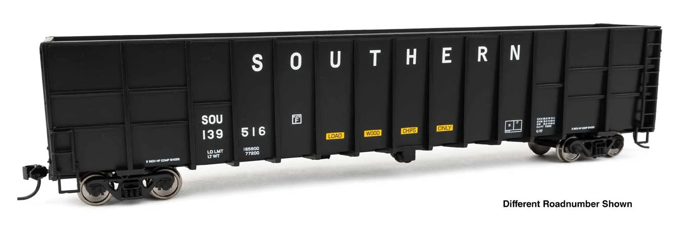 Walthers Mainline HO Scale Southern Railway #139558 61' Wood Chip Gondola