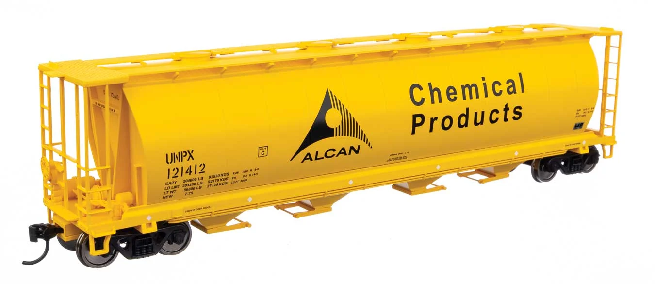 Walthers Mainline HO 59' Cylindrical Hopper Alcan UNPX #121412 - 910-7868