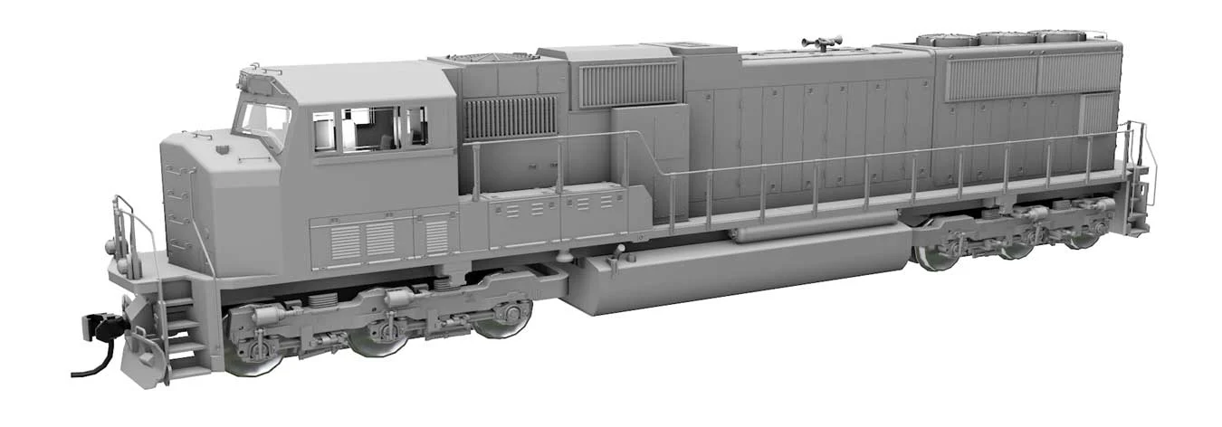 Walthers Mainline HO Scale Undecorated EMD SD70M - Standard DC
