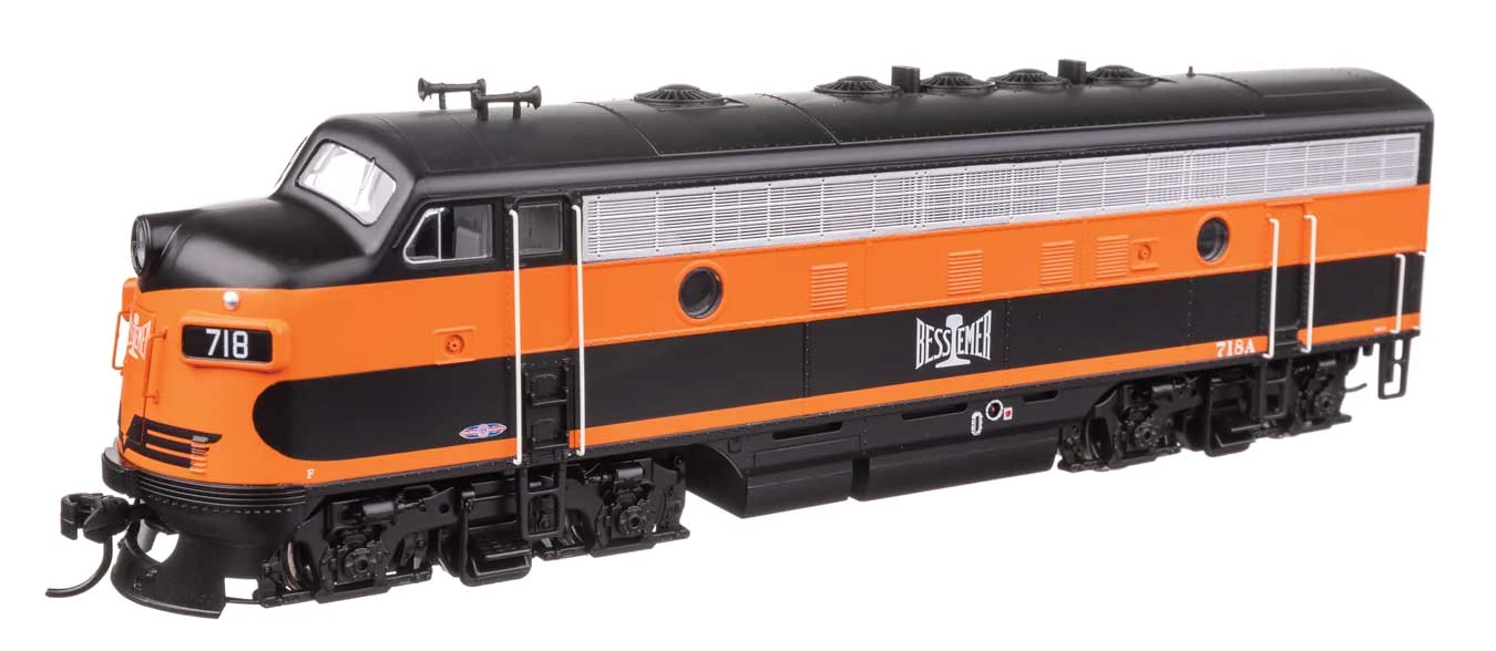 Walthers Mainline HO Bessemer & Lake Erie #718A EMD F7 A - DCC/Sound