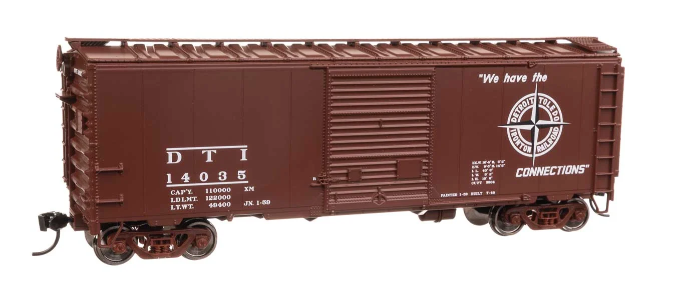 Walthers Mainline HO Detroit, Toledo & Ironton #14035 40' ACF Welded Boxcar w/8' Youngstown Door