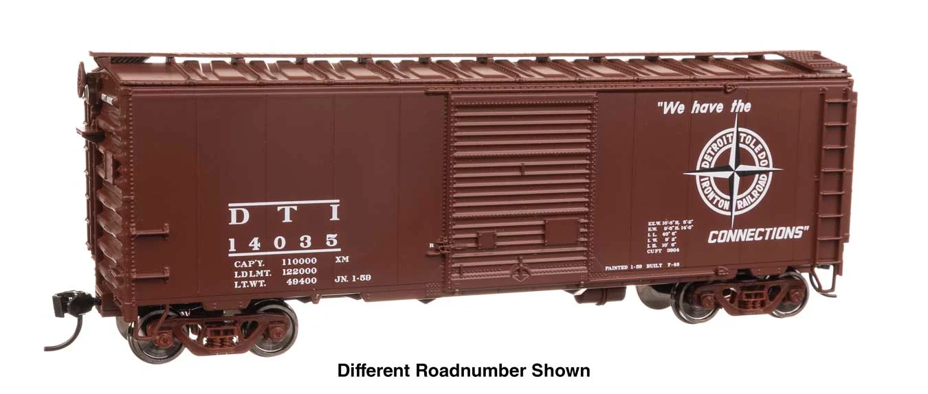 Walthers Mainline HO Detroit, Toledo & Ironton #14089 40' ACF Welded Boxcar w/8' Youngstown Door