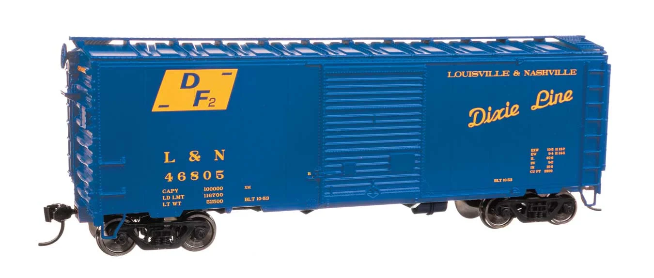 Walthers Mainline HO Louisville & Nashville #46805 40' ACF Welded Boxcar w/8' Youngstown Door