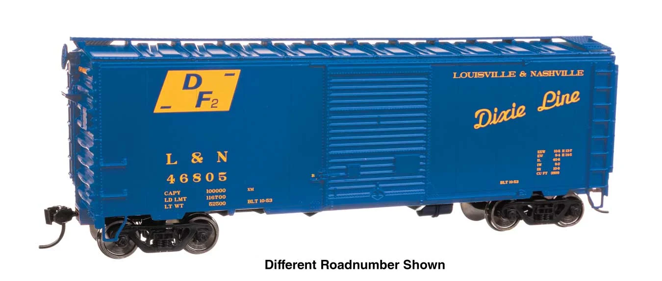 Walthers Mainline HO Louisville & Nashville #46824 40' ACF Welded Boxcar w/8' Youngstown Door