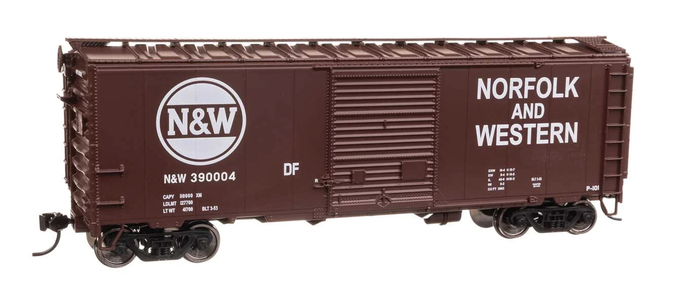 Walthers Mainline HO Norfolk & Western #390004 40' ACF Welded Boxcar w/8' Youngstown Door