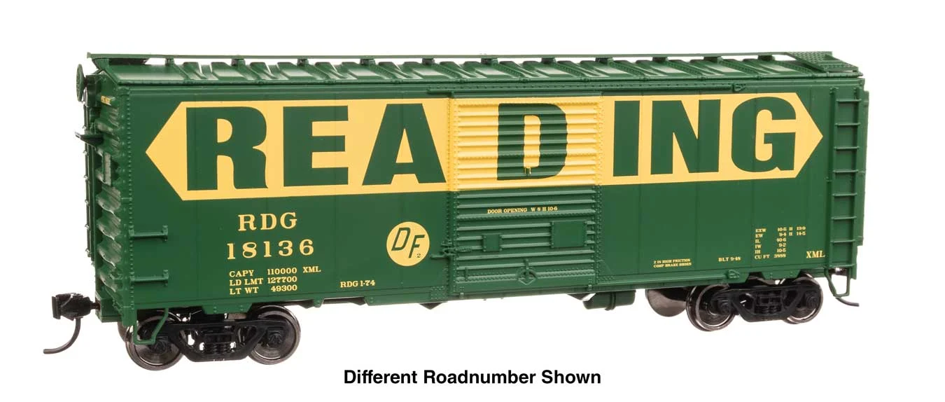 Walthers Mainline HO Reading #18200 40' ACF Welded Boxcar w/8' Youngstown Door