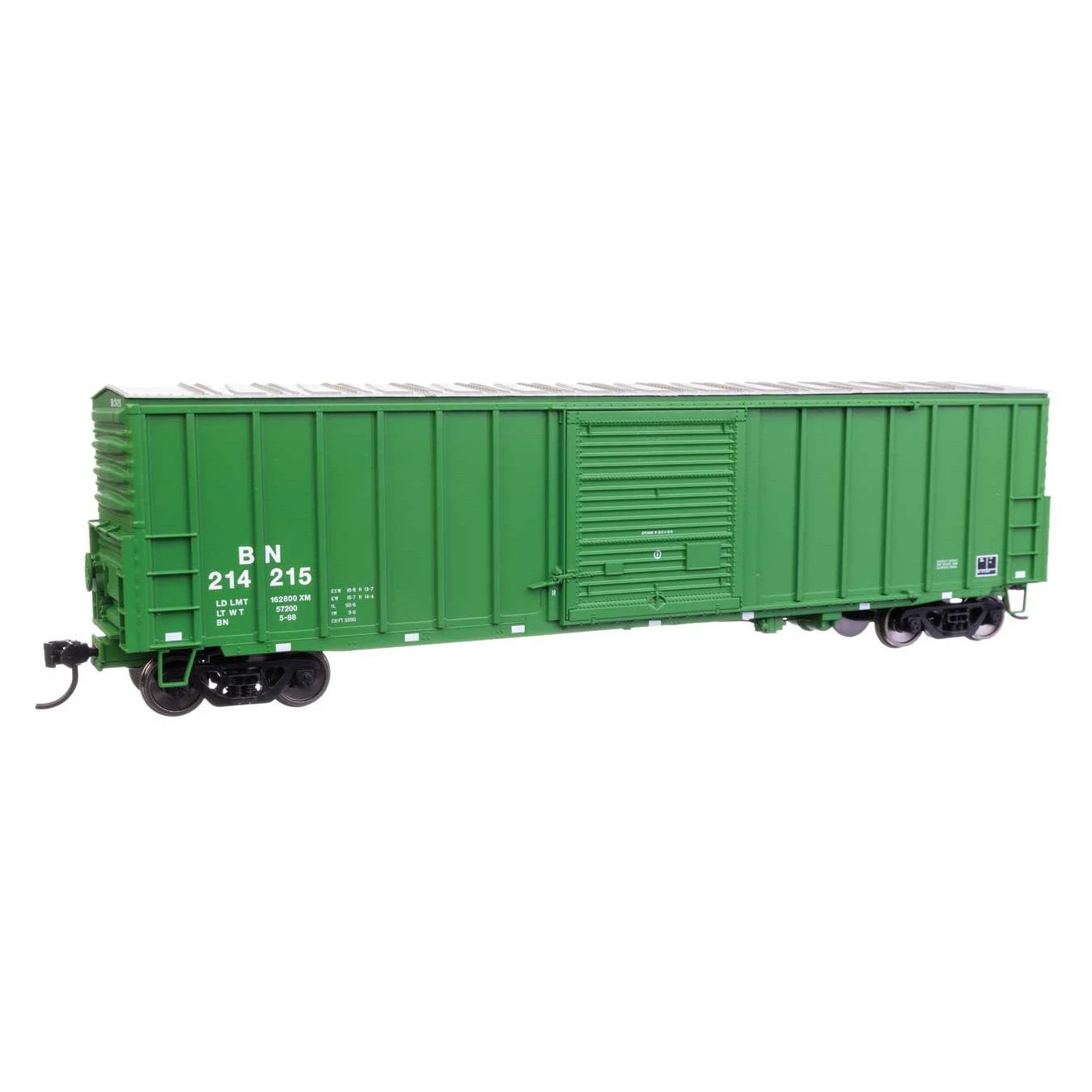 Walthers Mainline HO Scale Burlington Northern #214215 50' ACF Exterior Post Dreadnaught End Plate B Boxcar