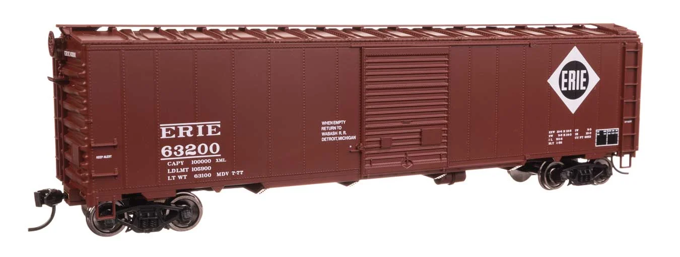 Walthers Mainline HO Erie #63200 50' AAR Single Door Boxcar