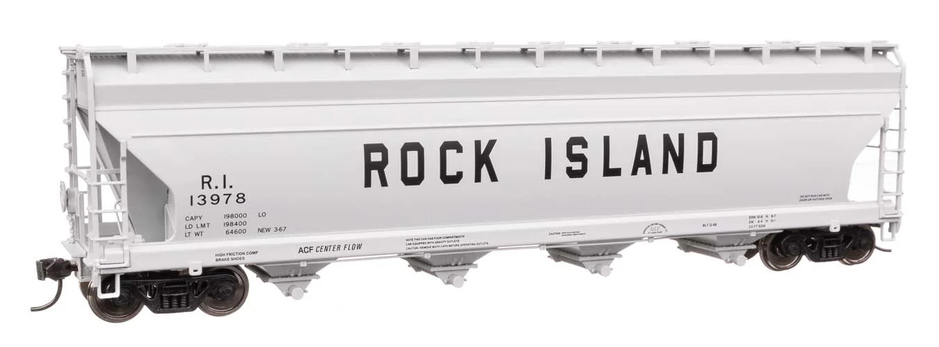 Walthers Mainline HO Rock Island #13978 ACF 5250 4-Bay Centerflow Covered Hopper