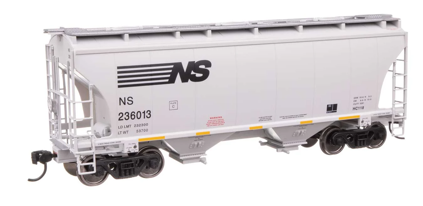Walthers Mainline HO Scale NS Norfolk Southern #236062 Trinity 39' 2 Bay Covered Hopper