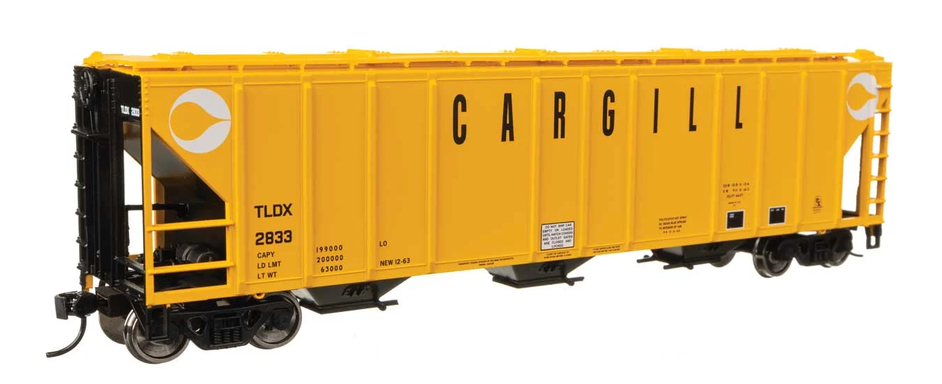 Walthers Mainline HO Cargill #2833 50' Pullman-Standard PS2-CD 4427 3-Bay Covered Hopper
