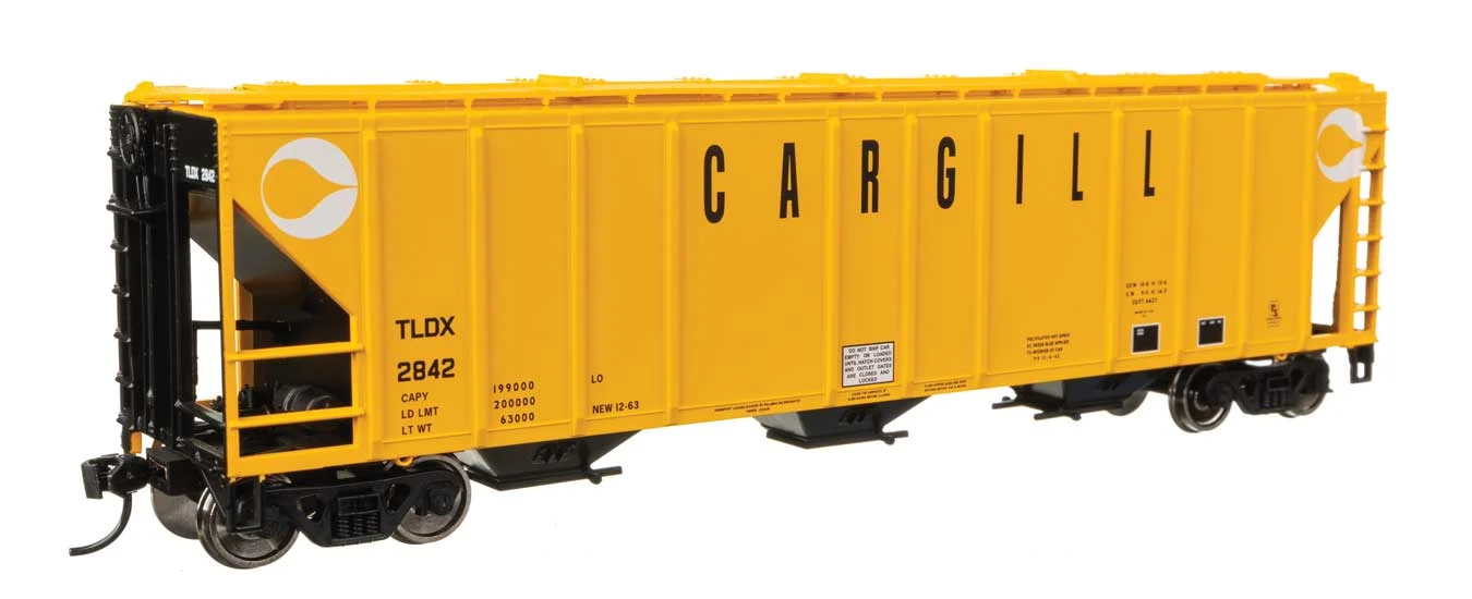Walthers Mainline HO Cargill #2842 50' Pullman-Standard PS2-CD 4427 3-Bay Covered Hopper