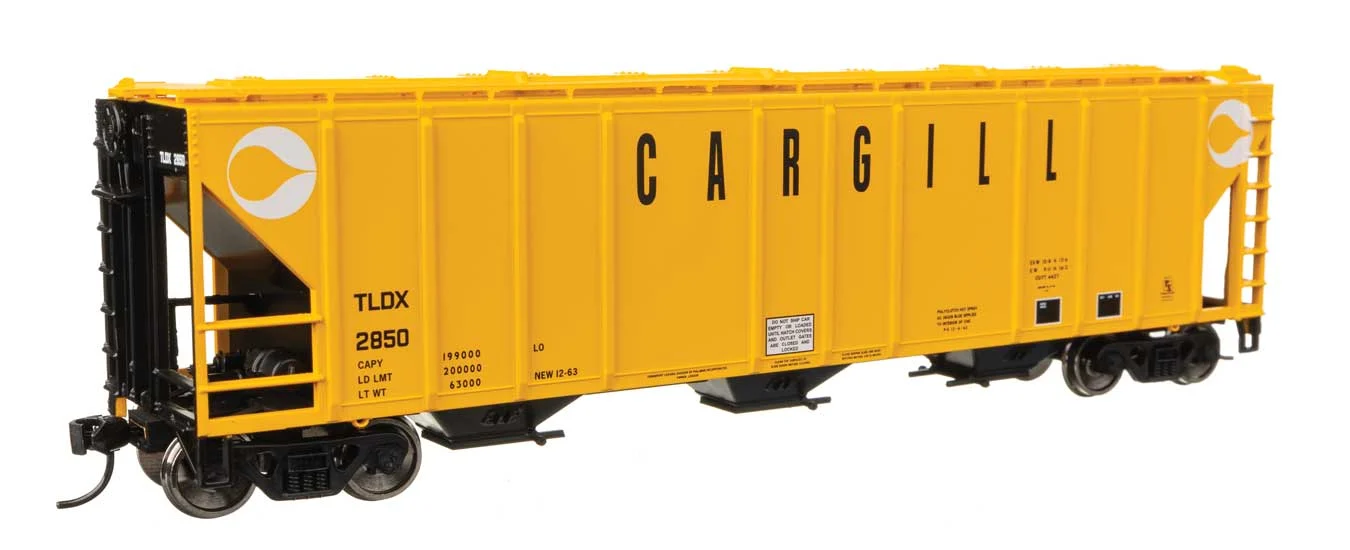 Walthers Mainline HO Cargill #2850 50' Pullman-Standard PS2-CD 4427 3-Bay Covered Hopper
