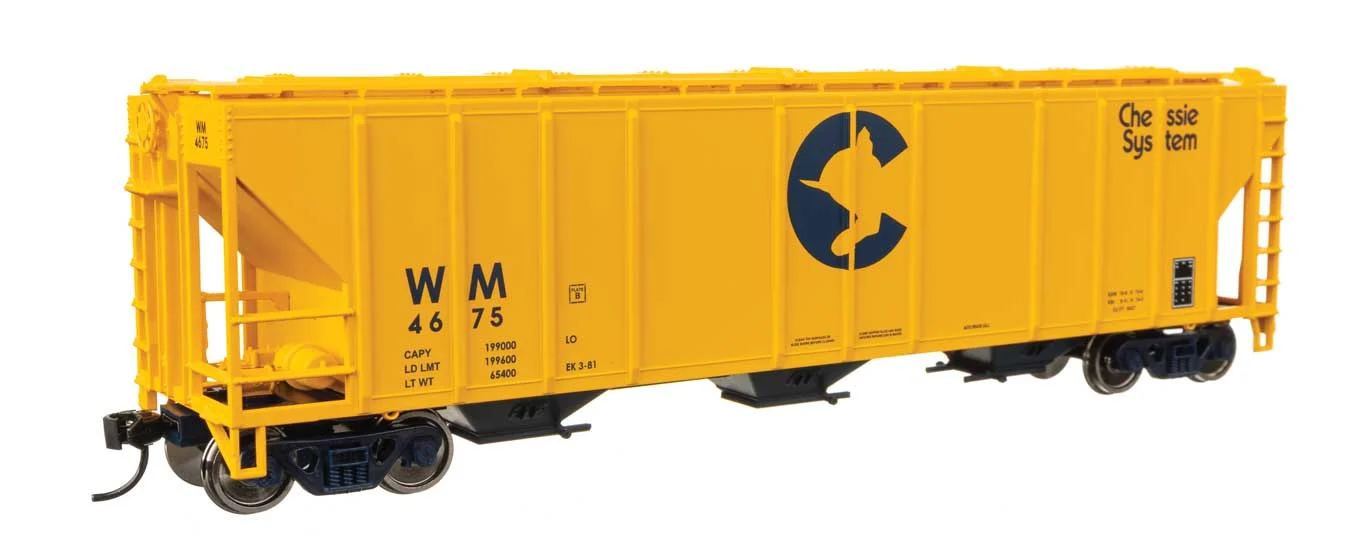 Walthers Mainline HO Western Maryland #4675 50' Pullman-Standard PS2-CD 4427 3-Bay Covered Hopper