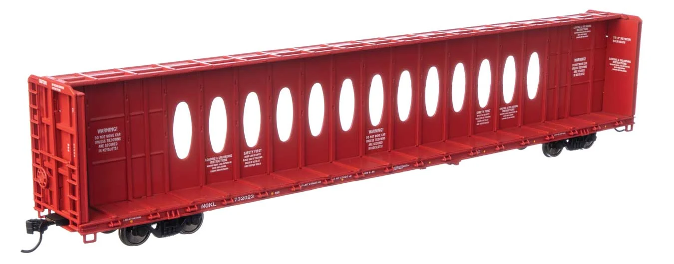 Walthers Mainline HO NOKL #732023 72' Centerbeam Flatcar - 910-50720