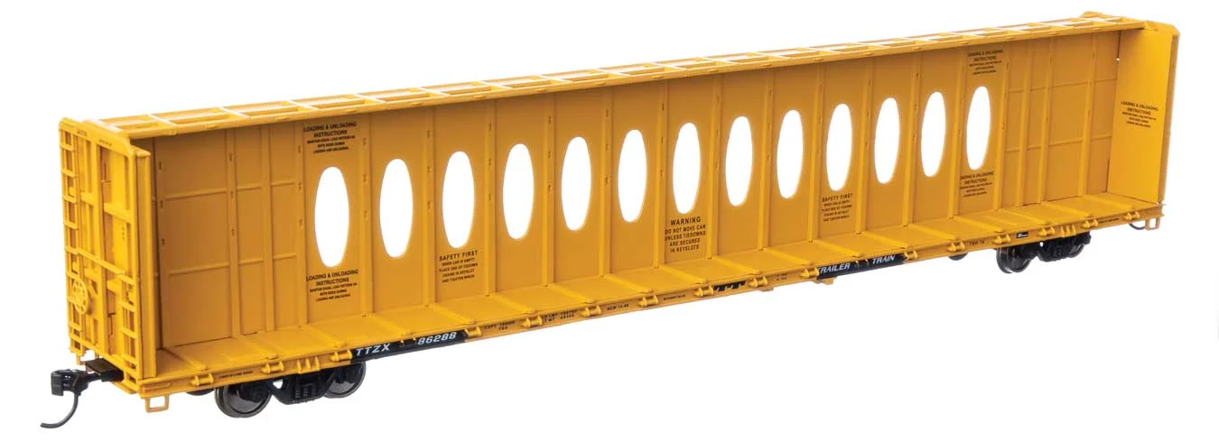 Walthers Mainline HO TTZX #86288 72' Centerbeam Flatcar - 910-50724
