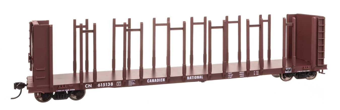 Walthers Mainline HO Scale Canadian National #615138 63' Pulpwood Flatcar