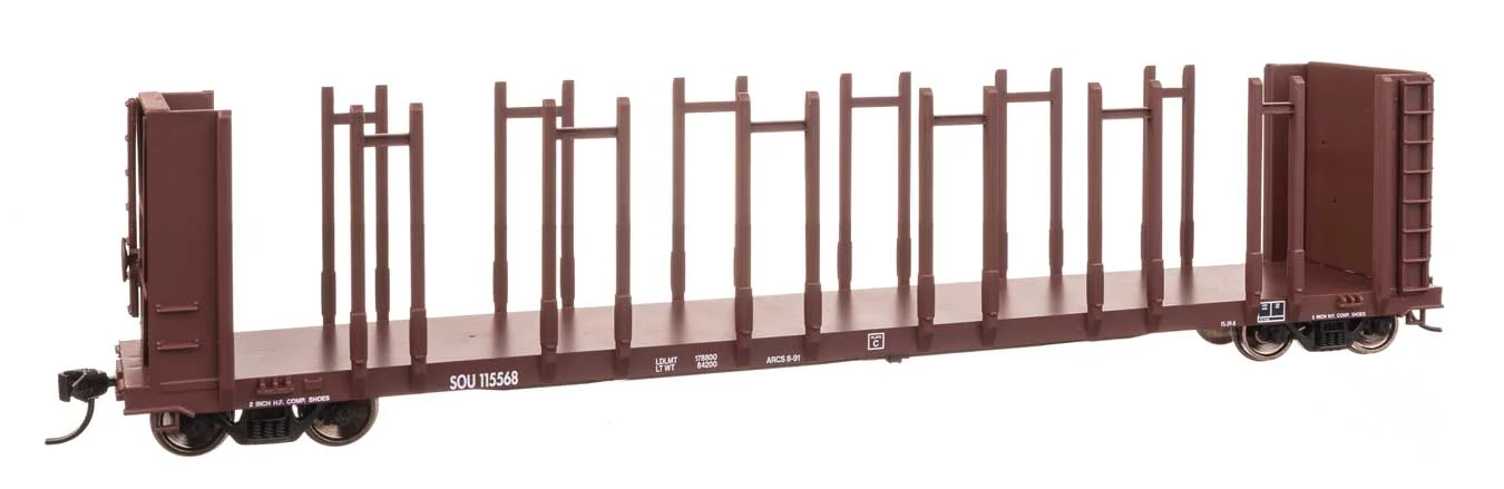 Walthers Mainline HO Scale Southern Railway #115568 63' Pulpwood Flatcar