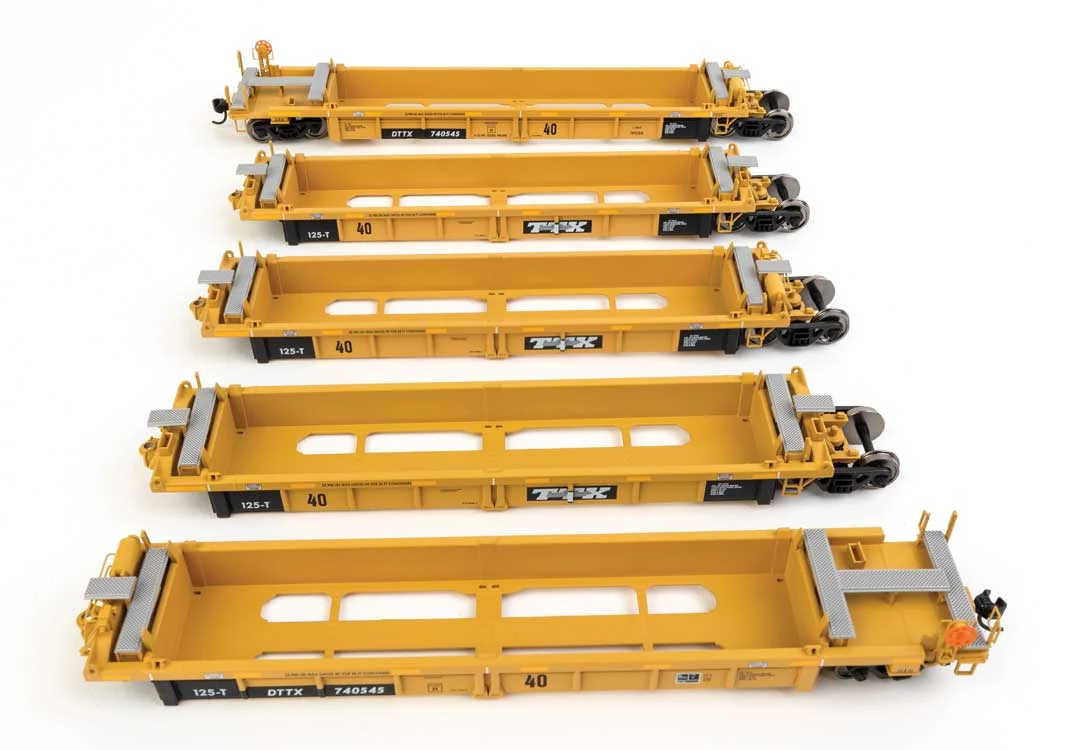 Walthers Mainline HO Scale TTX Thrall 5-Unit Rebuilt 40' Well Car DTTX #740545 - 910-55664