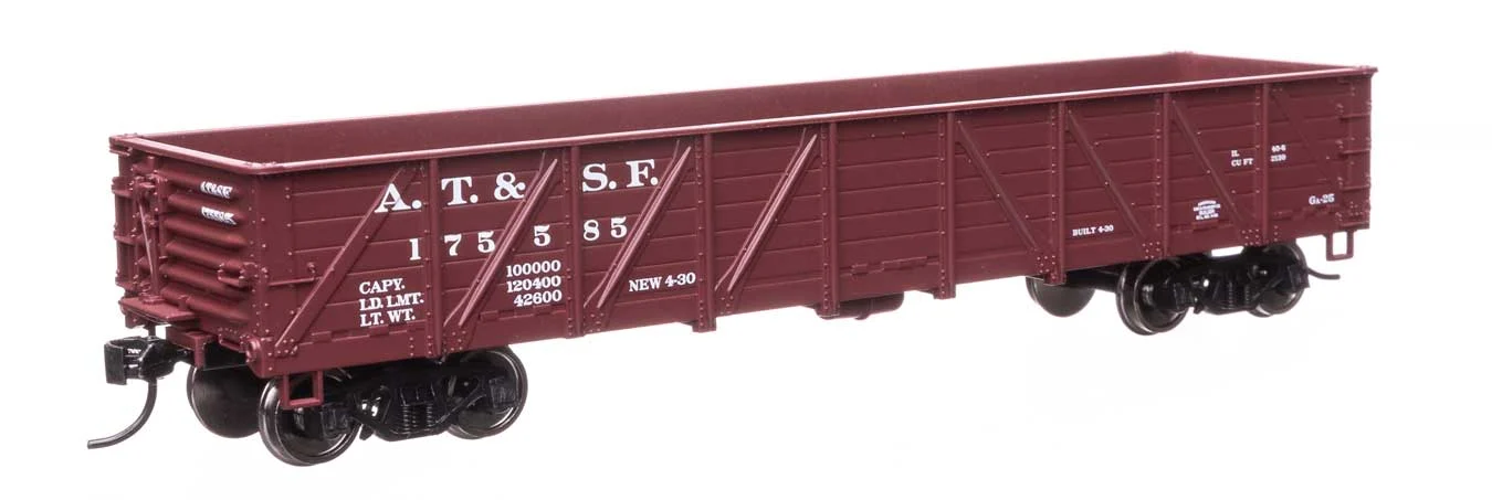 Walthers Mainline HO Santa Fe #175585 40' 50-Ton Drop Bottom Gondola