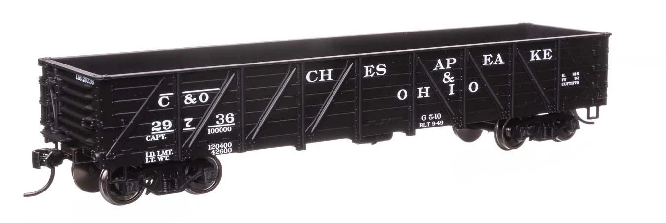 Walthers Mainline HO Chesapeake & Ohio #29736 40' 50-Ton Drop Bottom Gondola