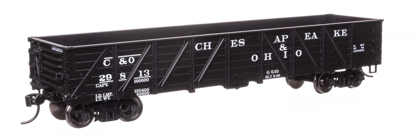 Walthers Mainline HO Chesapeake & Ohio #29813 40' 50-Ton Drop Bottom Gondola
