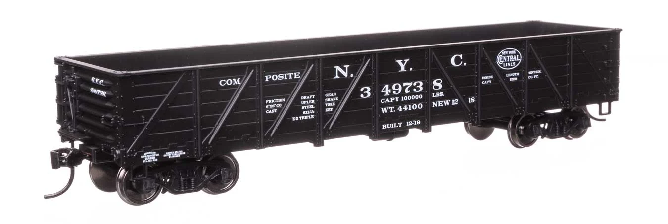 Walthers Mainline HO New York Central #349738 40' 50-Ton Drop Bottom Gondola